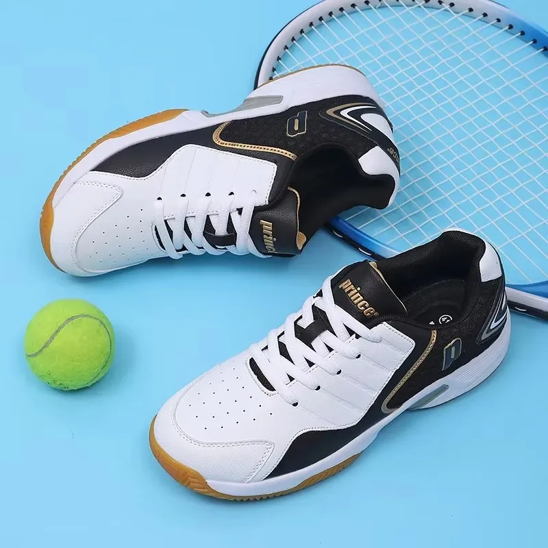 Badminton Shoes Men - Tênis de badminton profissional em couro
