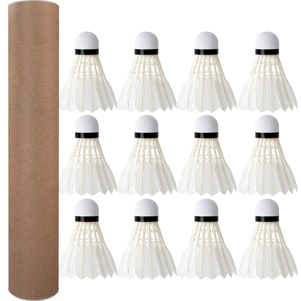 Feather Shuttlecock - 3/6/12 Peças Novas Bolas de Badminton
