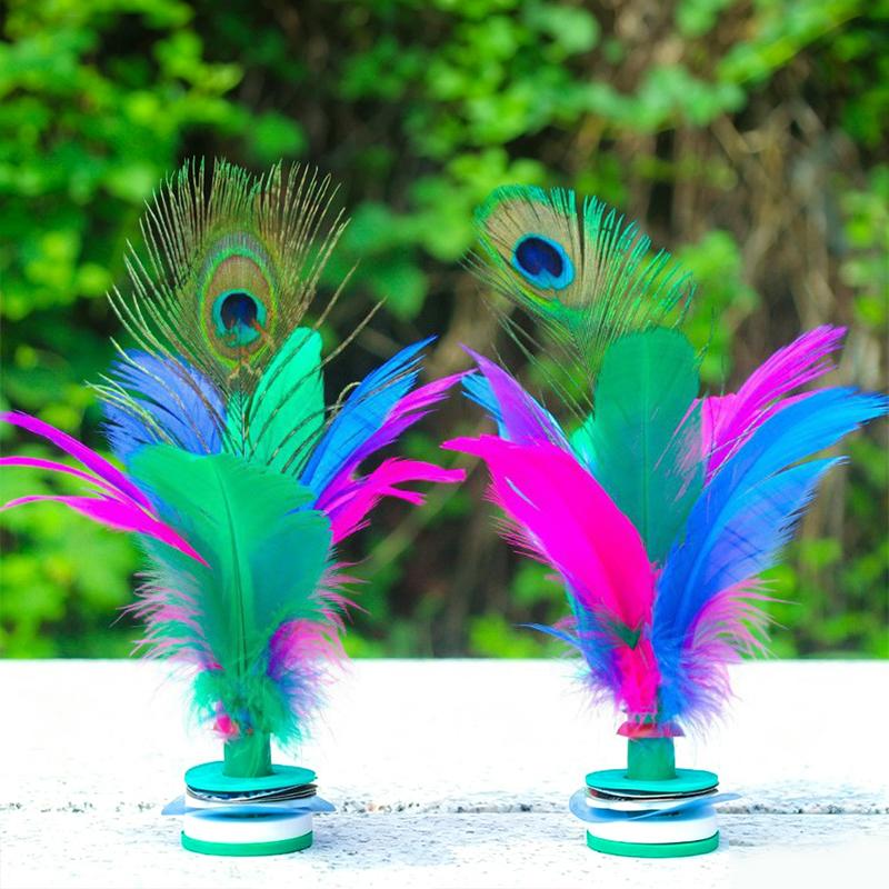 Jianzi Colorido de Penas: Raqu - Feather Shuttlecock avaliação e preço